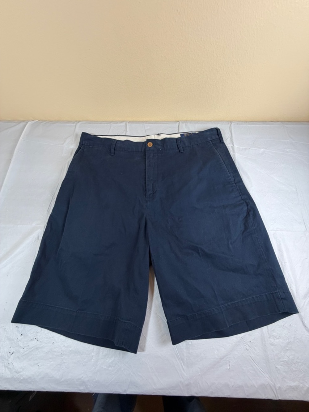 Polo by Ralph Lauren‎ Dark Navy Flat-Front Men's Shorts